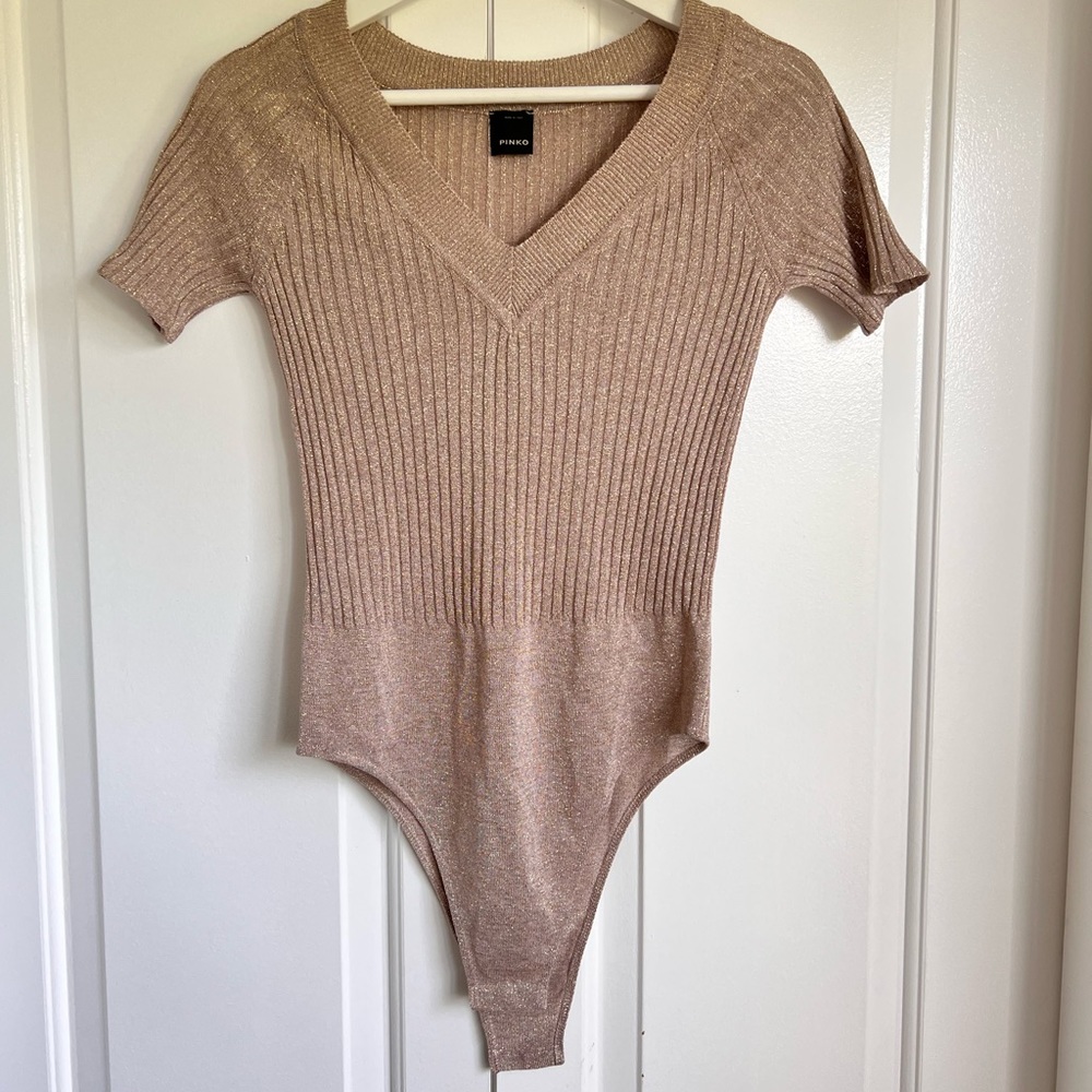 PINKO Bodysuit Short Sleeve Made In Italy